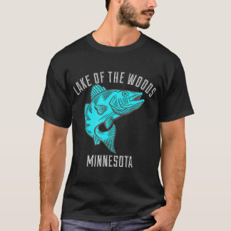 Lake of the Woods Minnesota Walleye Fishing T-Shirt