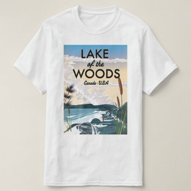 Lake of the Woods USA canada T-Shirt (Design Front)