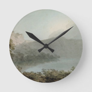Lake of Vico Between Rome and Florence, 1783 (grap Round Clock