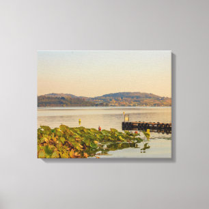 lake of Viverone, Italy on canvas print