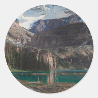 Lake O'Hara by John Singer Sargent, Victorian Art Classic Round Sticker