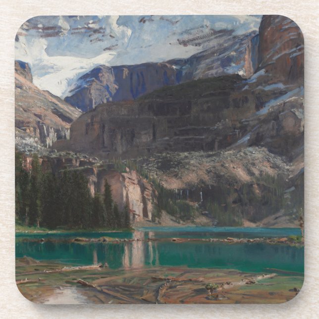 Lake O'Hara by John Singer Sargent, Victorian Art Coaster (Front)