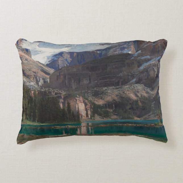 Lake O'Hara by John Singer Sargent, Victorian Art Decorative Cushion (Front)