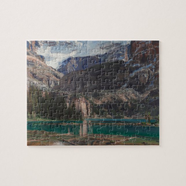 Lake O'Hara by John Singer Sargent, Victorian Art Jigsaw Puzzle (Horizontal)