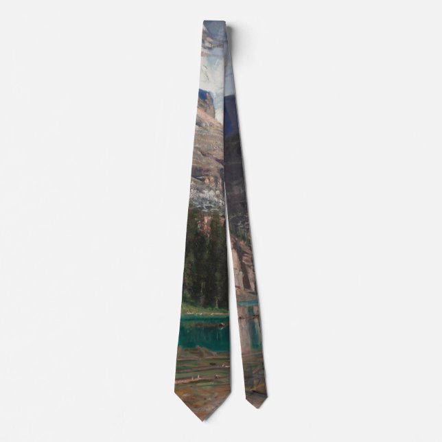 Lake O'Hara by John Singer Sargent, Victorian Art Tie (Front)