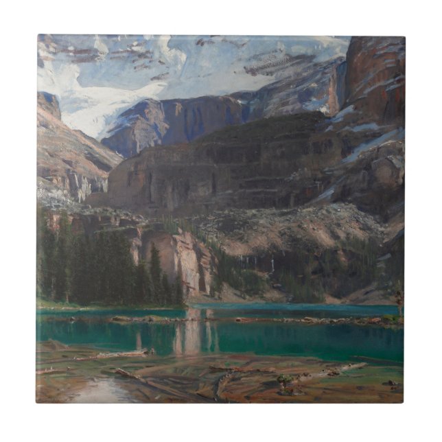 Lake O'Hara by John Singer Sargent, Victorian Art Tile (Front)