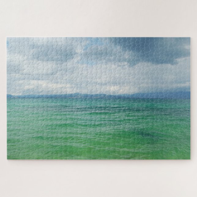 Lake Ohrid Storm Approaches Jigsaw Puzzle (Horizontal)