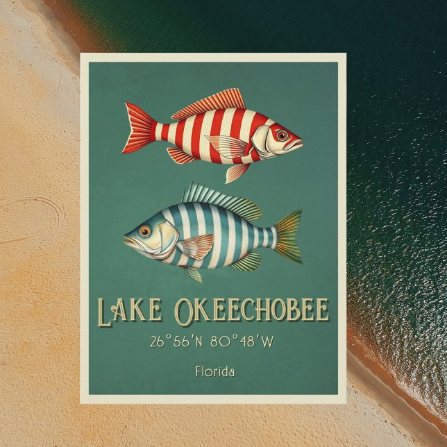 Lake Okeechobee Florida fish Postcard (Creator Uploaded)