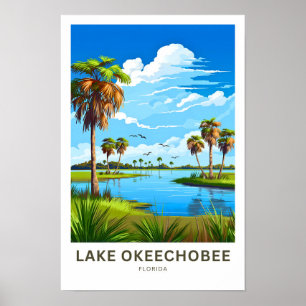 Lake Okeechobee Florida Travel Print