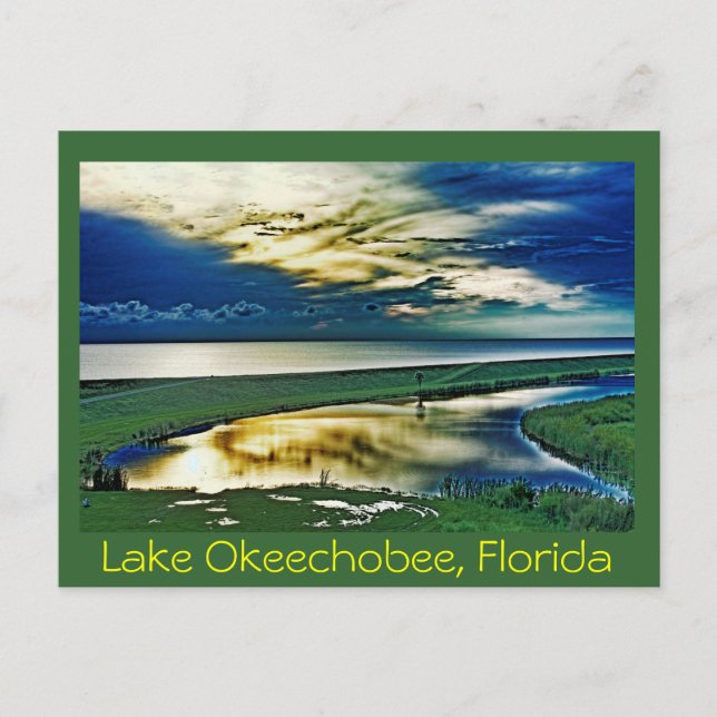 Lake Okeechobee, Florida, U.S.A. Postcard (Front)