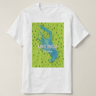 Lake Onega, russia, Travel map T-Shirt