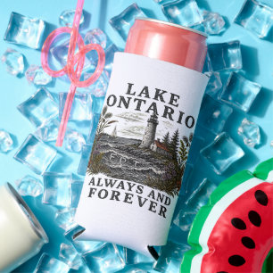 Lake Ontario Always And Forever Seltzer Can Cooler