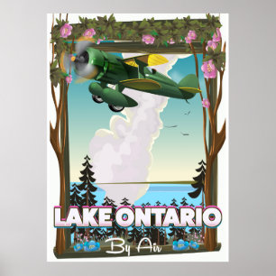 Lake Ontario North American flight poster