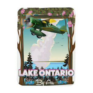 Lake Ontario North American flight poster Magnet