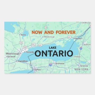 Lake Ontario Rectangular Sticker