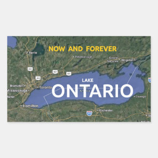 Lake Ontario Rectangular Sticker