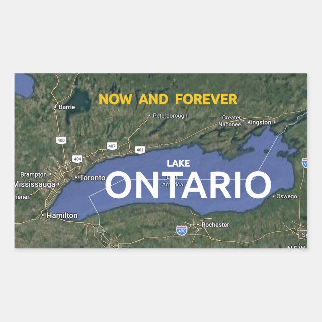 Lake Ontario  Rectangular Sticker (Front)