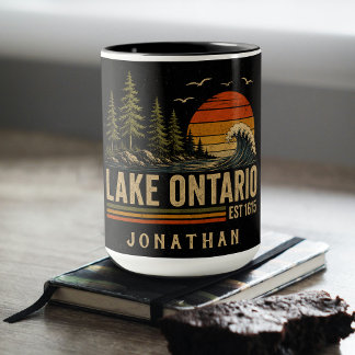 Lake Ontario Vintage Great Lakes Lake Life Mug