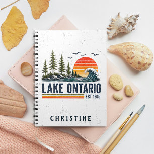 Lake Ontario Vintage Great Lakes Lake Life Notebook