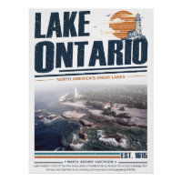 Lake Ontario Vintage Great Lakes Lighthouse