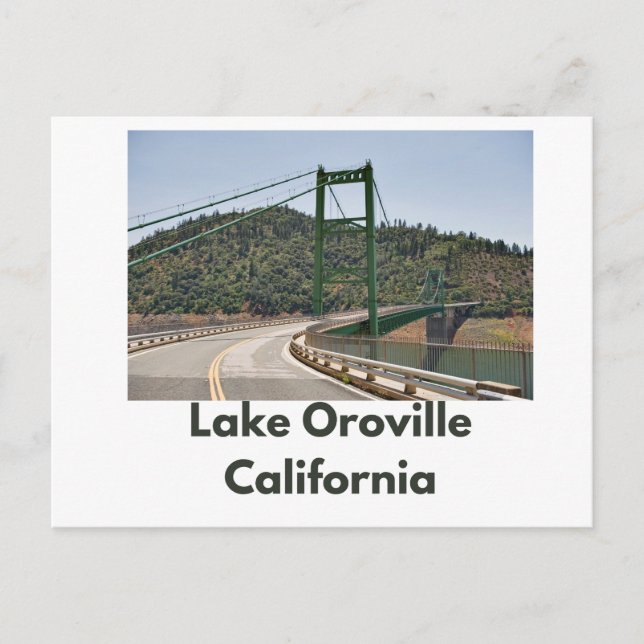 Lake Oroville postcard (Front)
