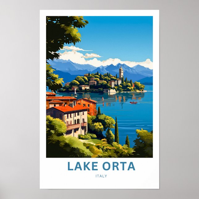 Lake Orta Italy Travel Print (Front)