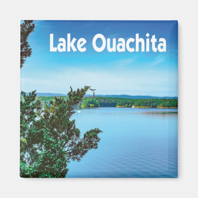 Lake Ouachita, Arkansas photo with name Magnet (Front)