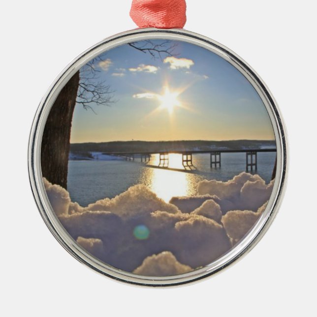Lake Ozark Christmas Ornament (Front)