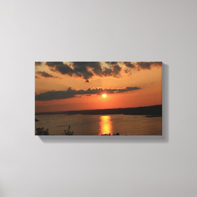 LAKE OZARK SUNSET CANVAS PRINT (Front)