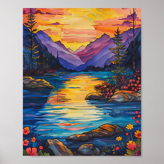 Lake Painting Poster (Front)