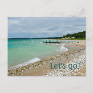 Lake Party Invitation Postcard