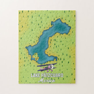 Lake Pátzcuaro Mexico Lake map Jigsaw Puzzle