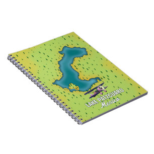 Lake Pátzcuaro Mexico Lake map Notebook