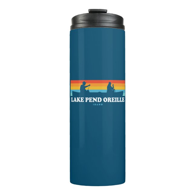 Lake Pend Oreille Idaho Canoe Thermal Tumbler (Front)