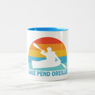 Lake Pend Oreille Idaho Kayak Two-Tone Coffee Mug