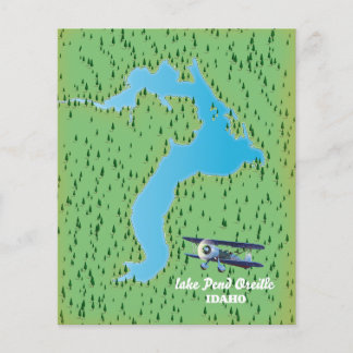Lake Pend Oreille Idaho map Flyer