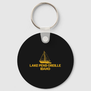 Lake Pend Oreille Idaho Outdoors Vintage Front And Key Ring