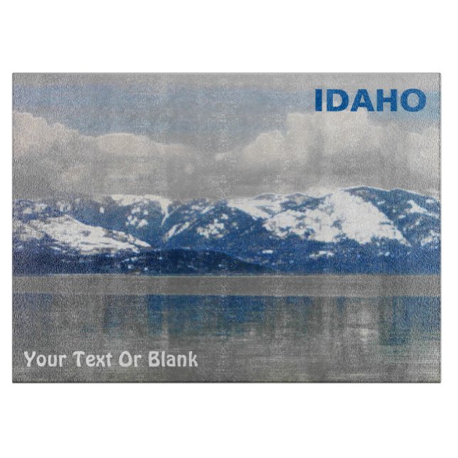 Lake Pend Oreille Winter Cutting Board (Front)