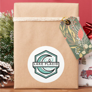 LAKE PLACID moon hexa Classic Round Sticker