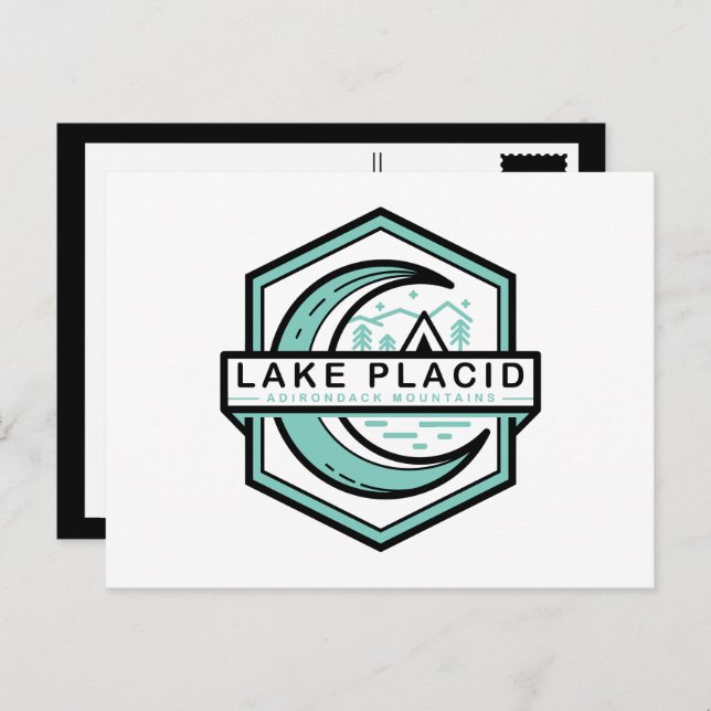 LAKE PLACID moon hexa Postcard (Front/Back)