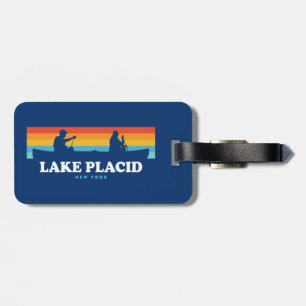 Lake Placid New York Canoe Luggage Tag
