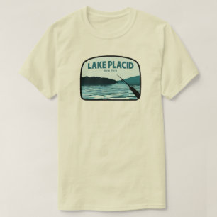 Lake Placid New York Fishing Rod T-Shirt