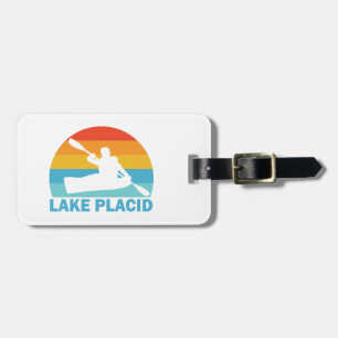Lake Placid New York Kayak Luggage Tag