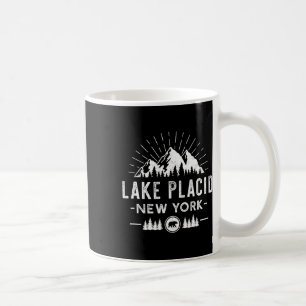 Lake Placid New York - Mountain Skiing Hiking Fish Coffee Mug