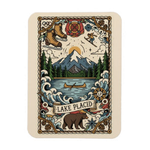 Lake Placid New York Travel Magnet