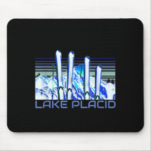 Lake placid ski accessories retro lake placid mouse mat