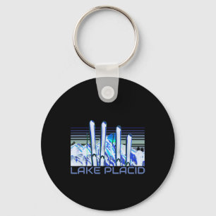 Lake Placid Ski Accessories Retro Lake Placid Skii Key Ring