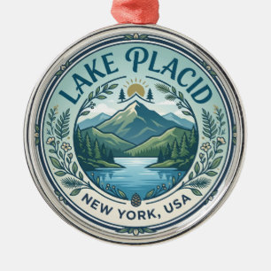 Lake Placid USA Metal Tree Decoration