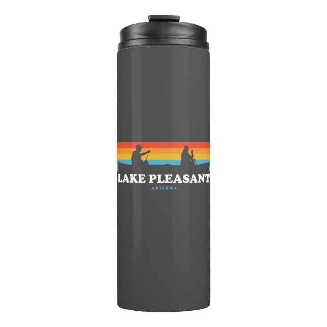 Lake Pleasant Arizona Canoe Thermal Tumbler (Front)