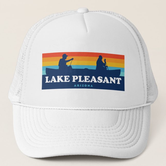Lake Pleasant Arizona Canoe Trucker Hat (Front)
